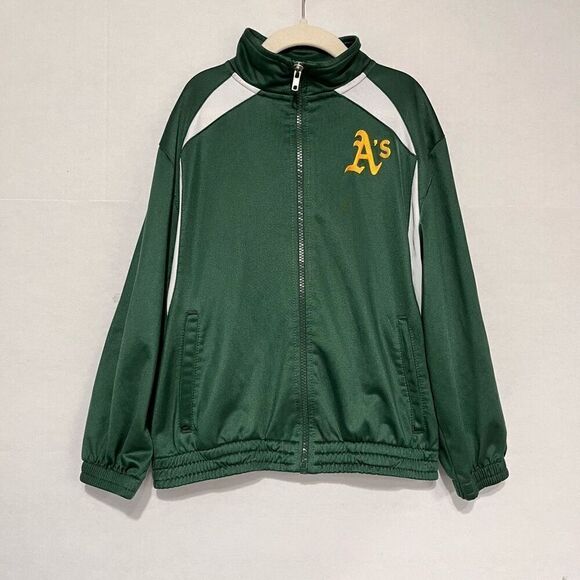 Genuine Merchandise A’s Jacket  Boys Size S 6-7   GUC - Picture 1 of 4
